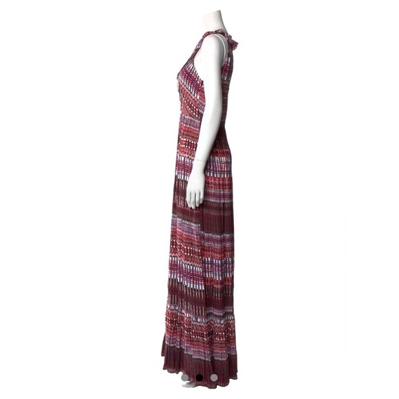 Saloni printed long dress size US 2 or small. - Picture 3 of 11